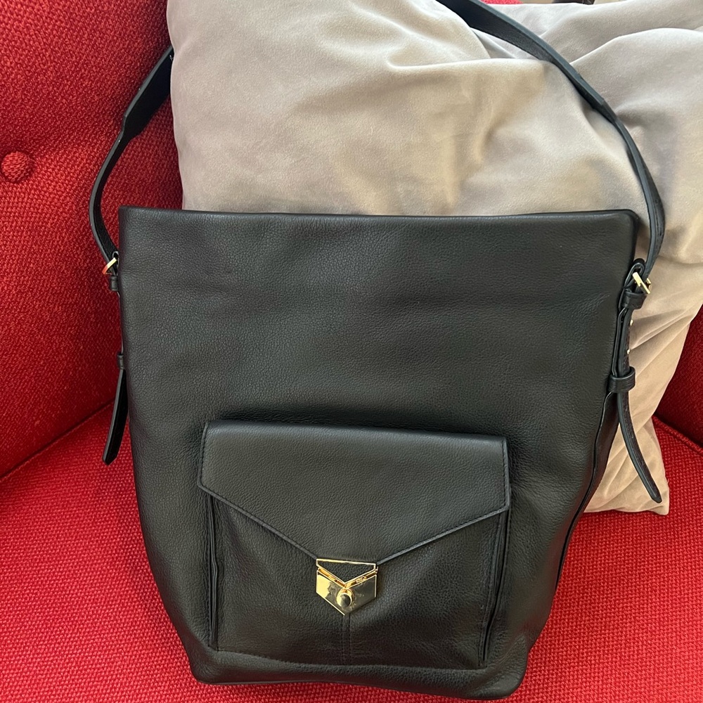 Stella & Dot Leather Bucket Bag Black SOLD OUT!!
